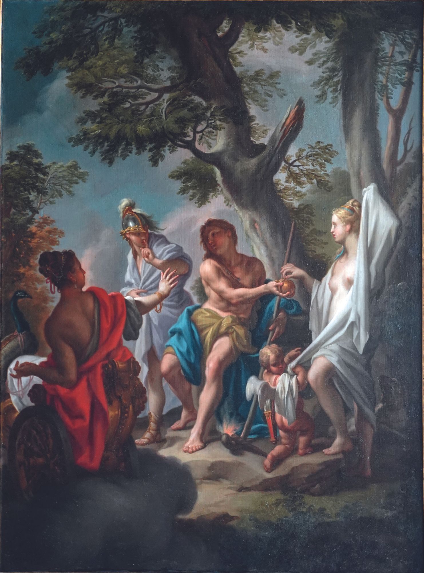 A restored version of the judgement of paris by Trevisani