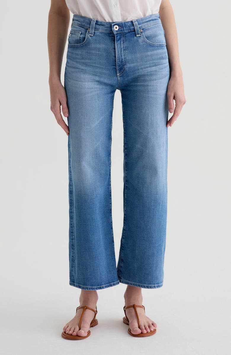 Saige High Waist Ankle Wide Leg Jeans