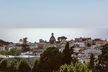 A view of Anacapri on Capri island in Italy