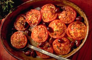 Slow-roasted balsamic tomatoes