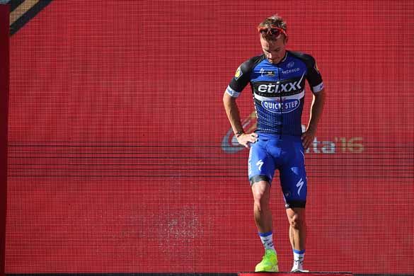 Gianni Meersman (Etixx-QuickStep) won stage 2 of the 2016 Vuelta a Espana.