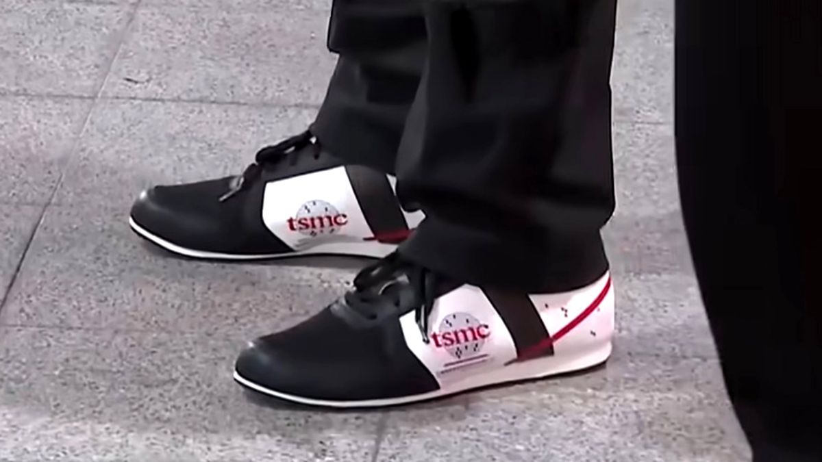 Nvidia's Jensen Huang upstaged at TSMC annual Sports Day by TSMC-branded sneakers — CEO's 'Made In Taiwan' footwear is the talk of the town