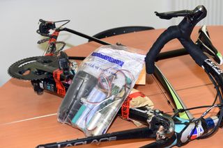 French police seized the hidden motor and frame used for mechanical doping