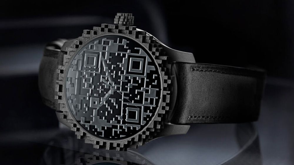 H. Moser QR code watch