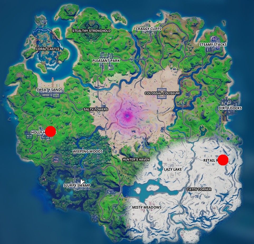 Snowdown quest Where to destroy nutcracker statues in Fortnite PC Gamer