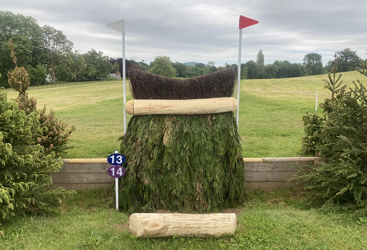 Bicton Horse Trials cross-country course