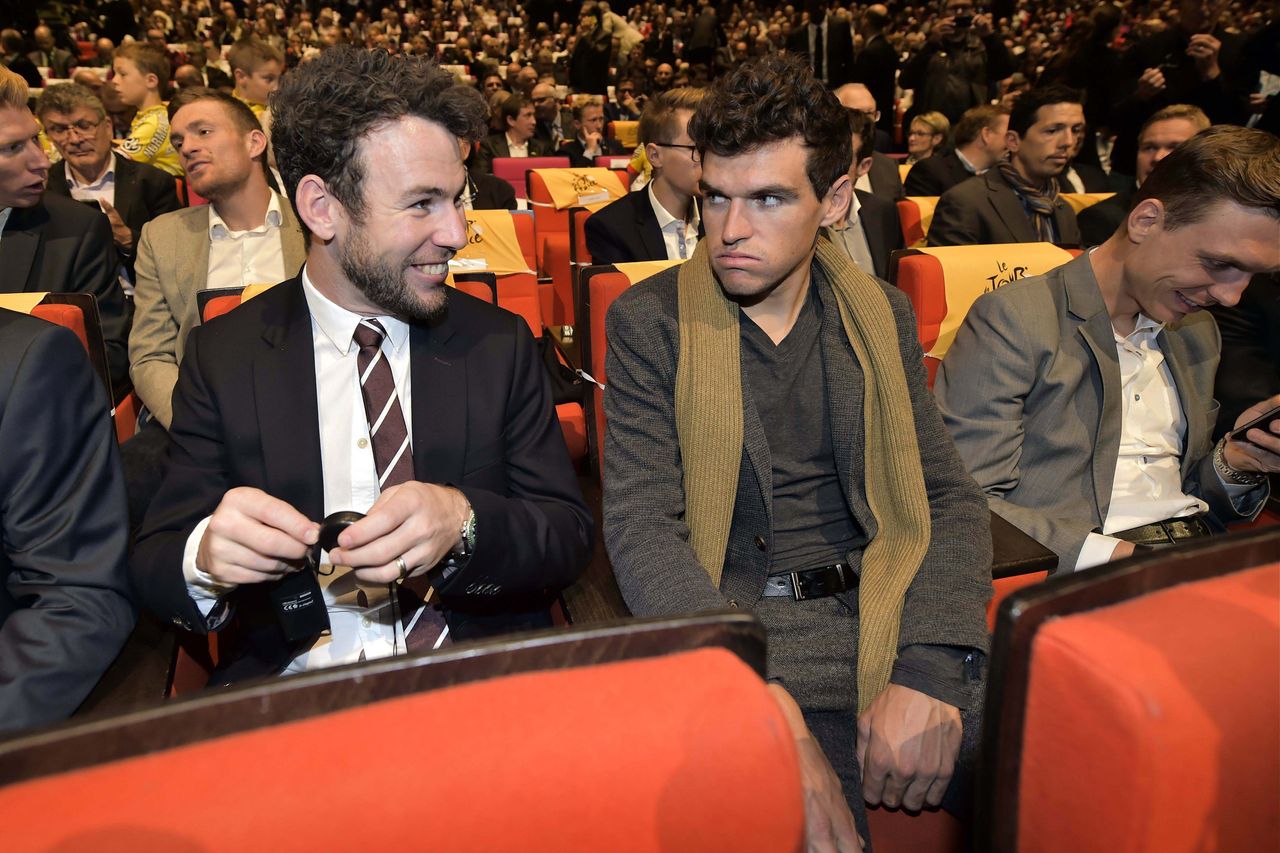 Mark Cavendish with Greg van Avermaet
