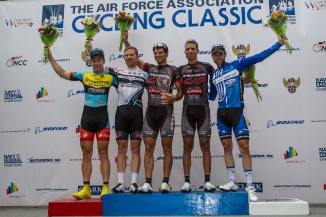 Crystal Cup men's podium (L-R): Shake Kline, Daniel Holloway, JJ Haedo, Luis Amaran and Jake Keough