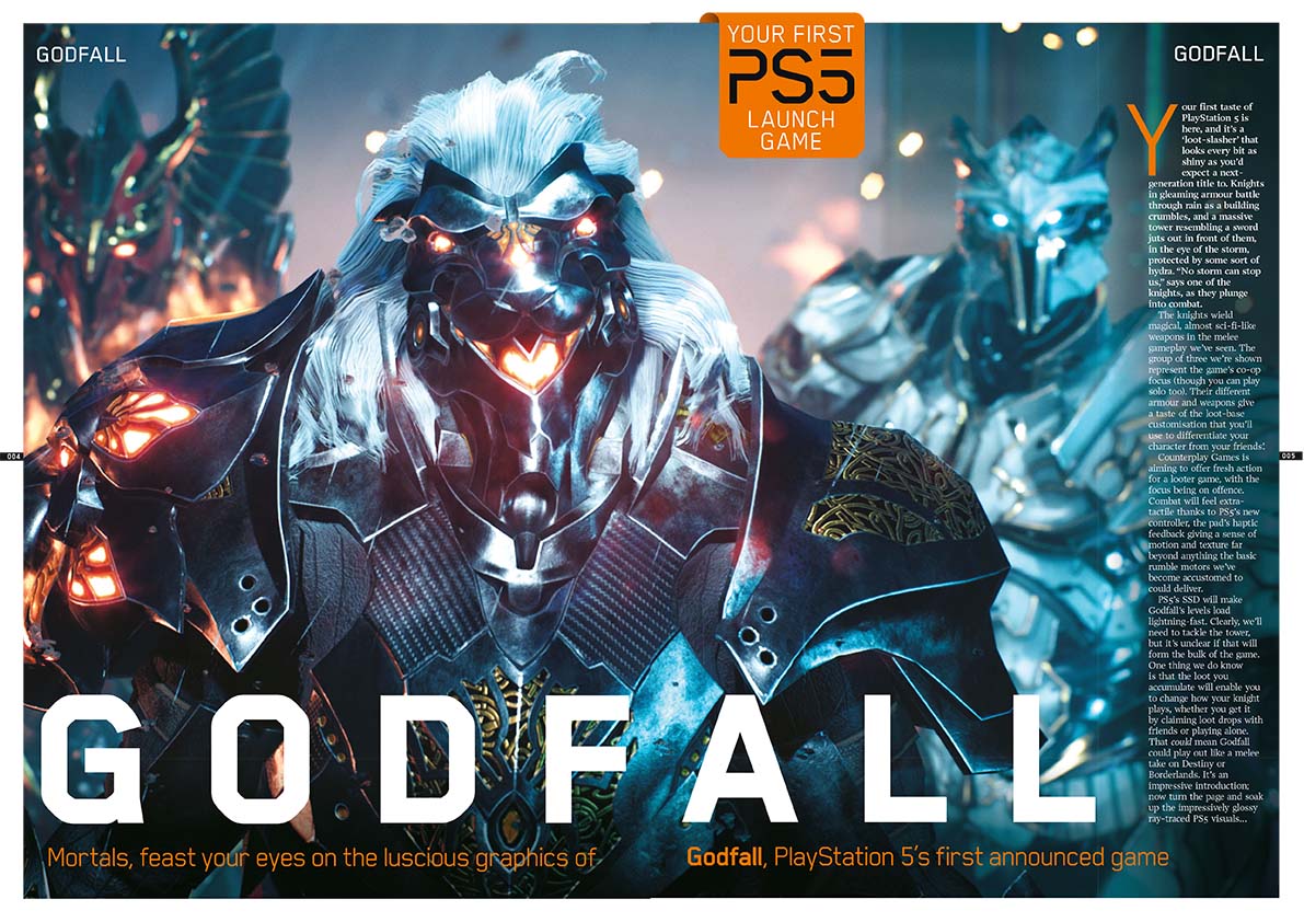 Godfall is the first confirmed game for PlayStation 5 to be seen in action.