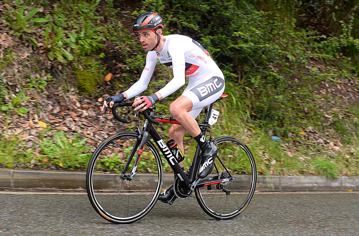 Sammy Sanchez (BMC) wore the points jersey for the time trial