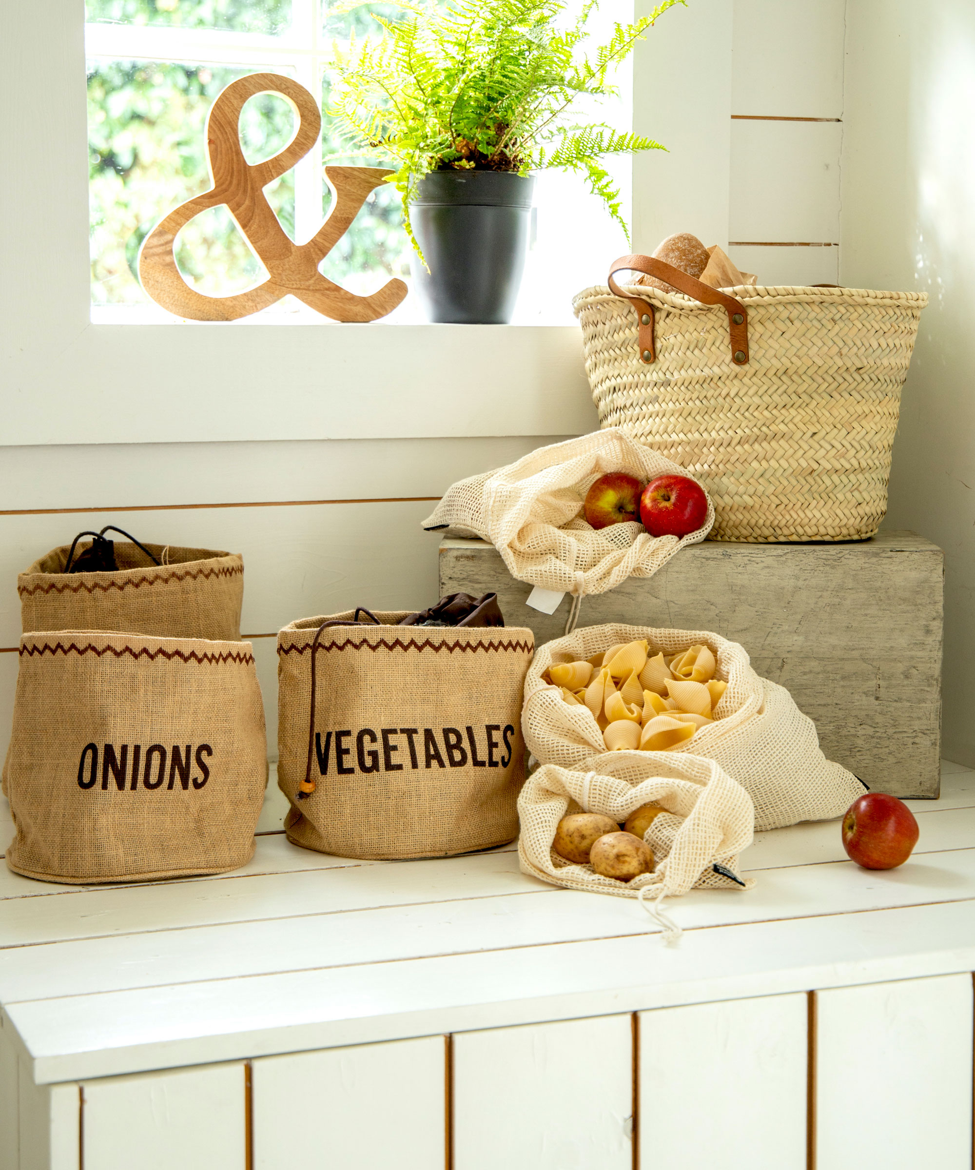 fresh vegetables on a kitchen worktop