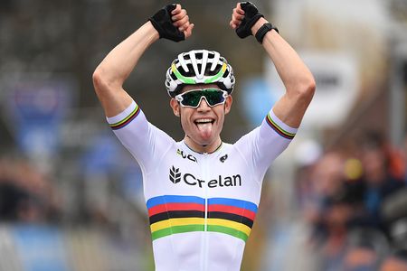 Wout Van Aert (Crelan-Vastgoedservice) wins the Koppenbergcross