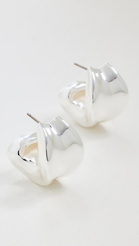 Chunky Doune Hoops - High Polish Silver