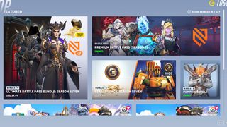 Overwatch 2 season 7 shop page with several bundles available for sale