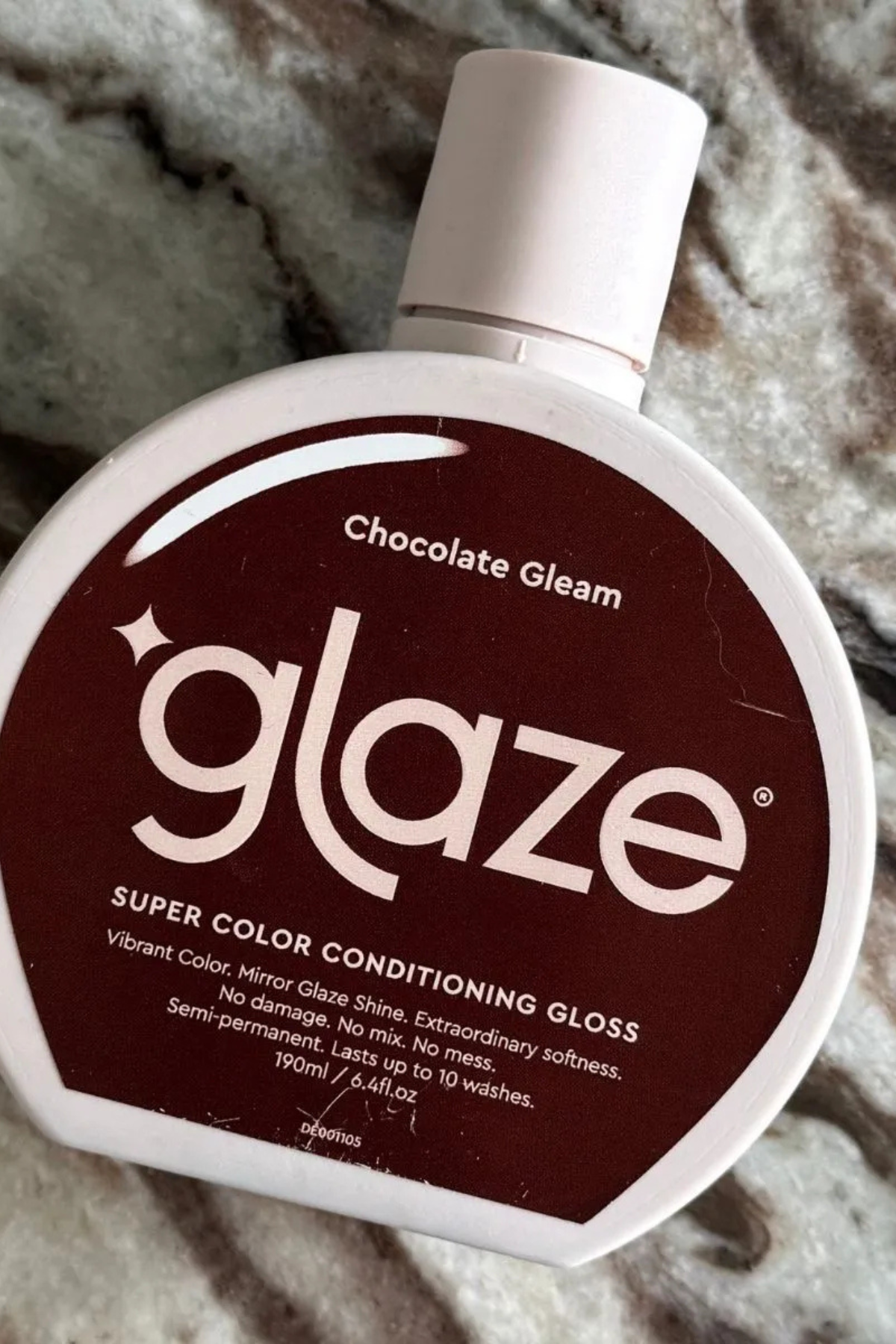 Glaze Supergloss on a marble table