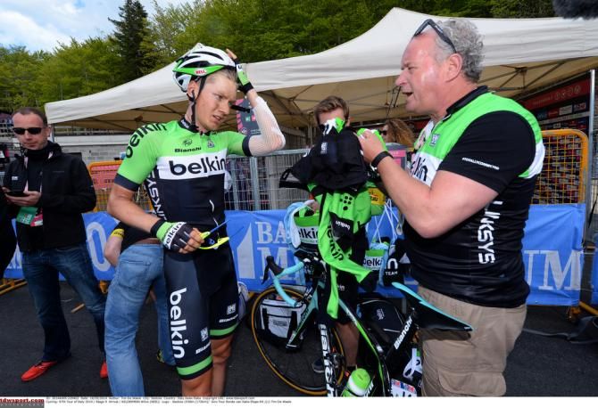 Wilco Kelderman (Belkin) after the stage