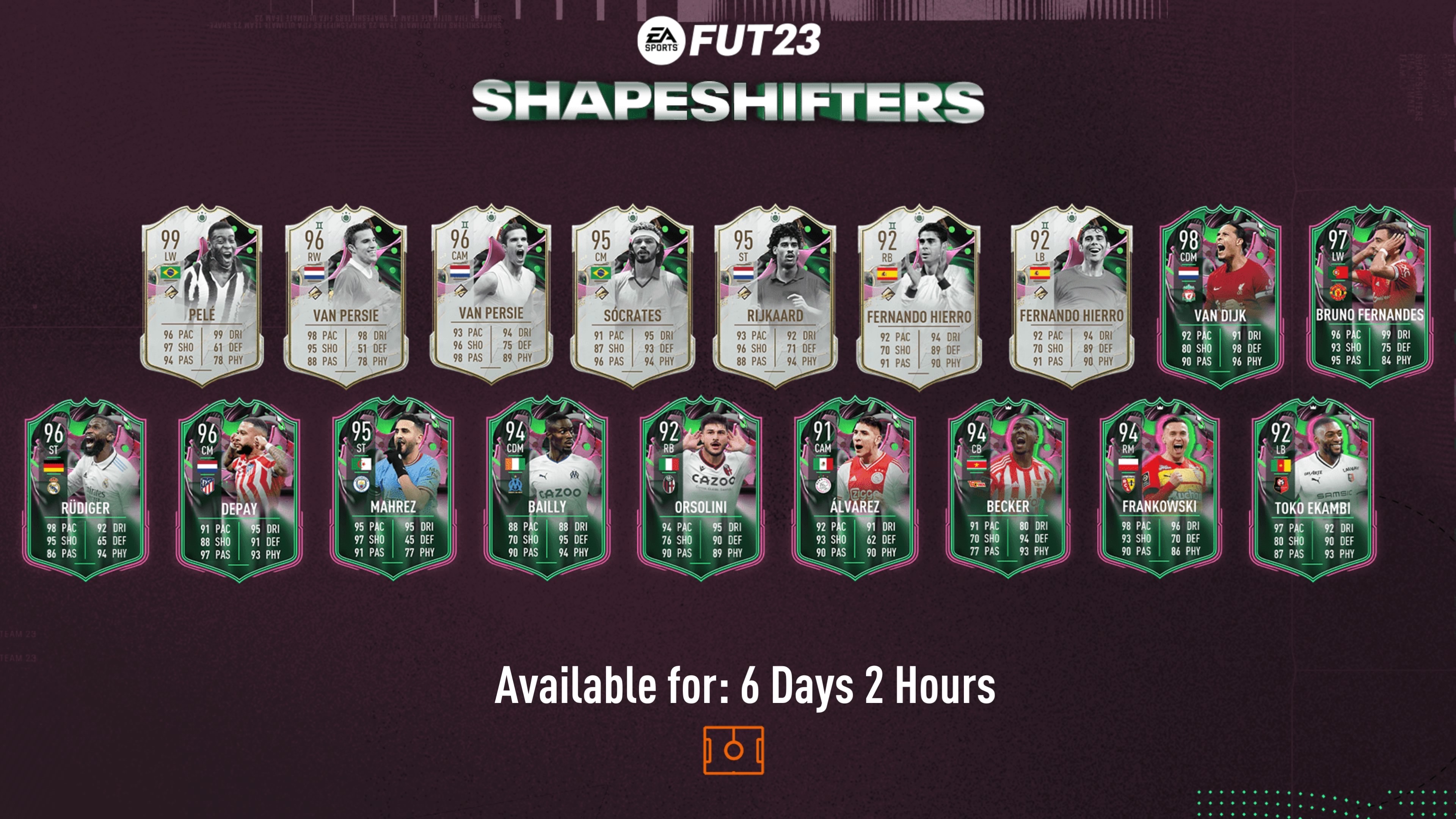 FIFA 23 Shapeshifters guide brings new cards for Pele and Virgil van ...