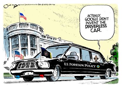 Obama cartoon foreign policy