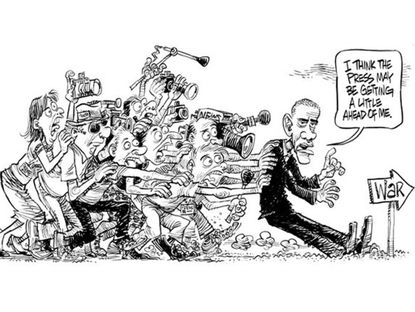 Obama cartoon U.S. media war