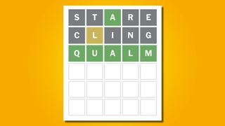 Wordle answer 661 on a yellow background