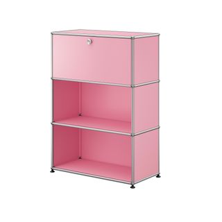 USM Haller pink shelving unit, part of modular furniture collection
