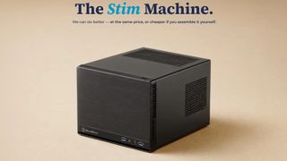 LDLC Stim Machine advert showing the PC against a beige background