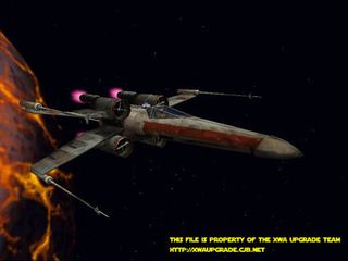 A remodeled and retextured X-Wing Fighter for X-Wing Alliance from the X-Wing Alliance Upgrade Project.