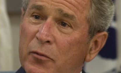 George Bush takes a break from his book tour to compliment Rush Limbaugh on his golf game.