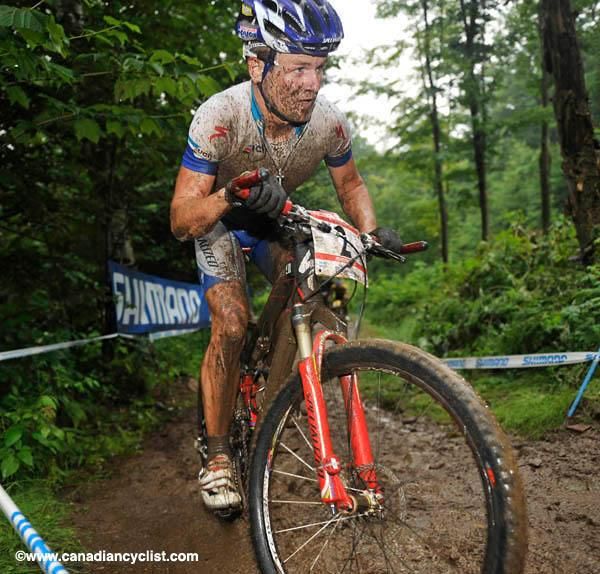 Burry Stander stedily rode up