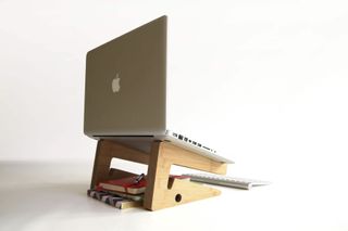 Bamboo laptop stand, £55, supawell.com