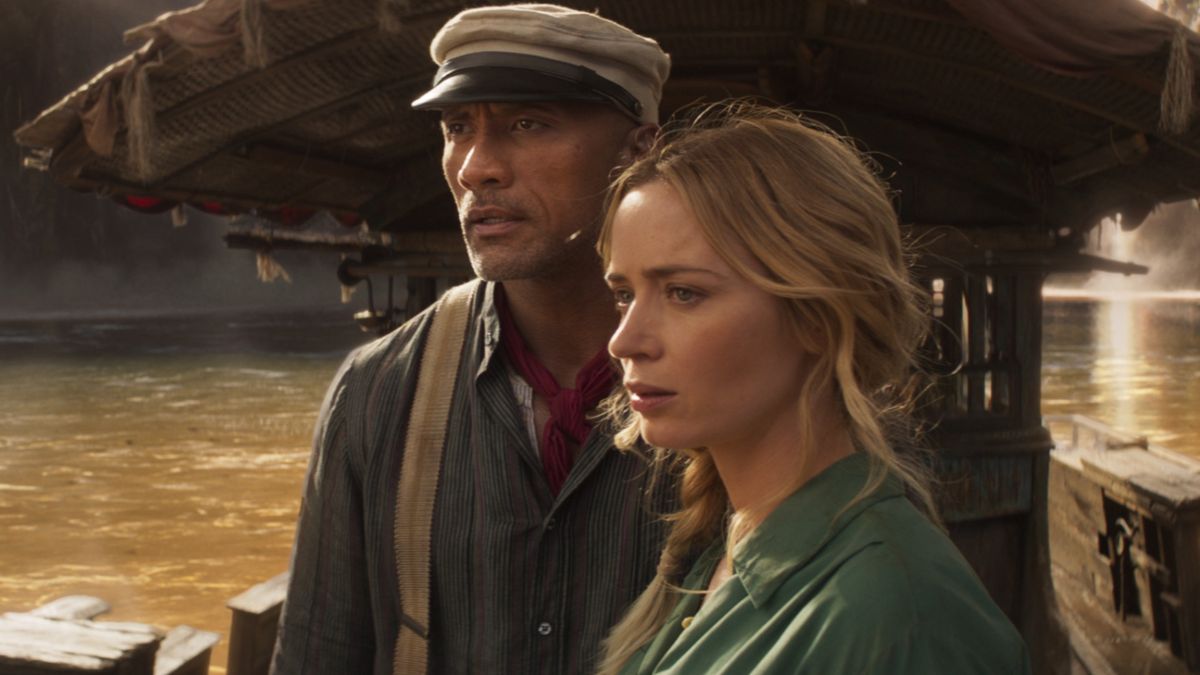 Dwayne Johnson and Emily Blunt in Jungle Cruise