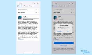 how to download ios 18 once download is complete, decide when to install