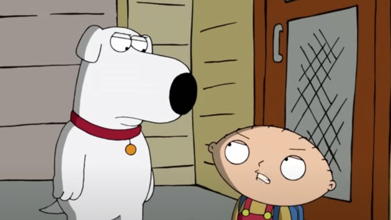 Brian and Stewie on Family Guy