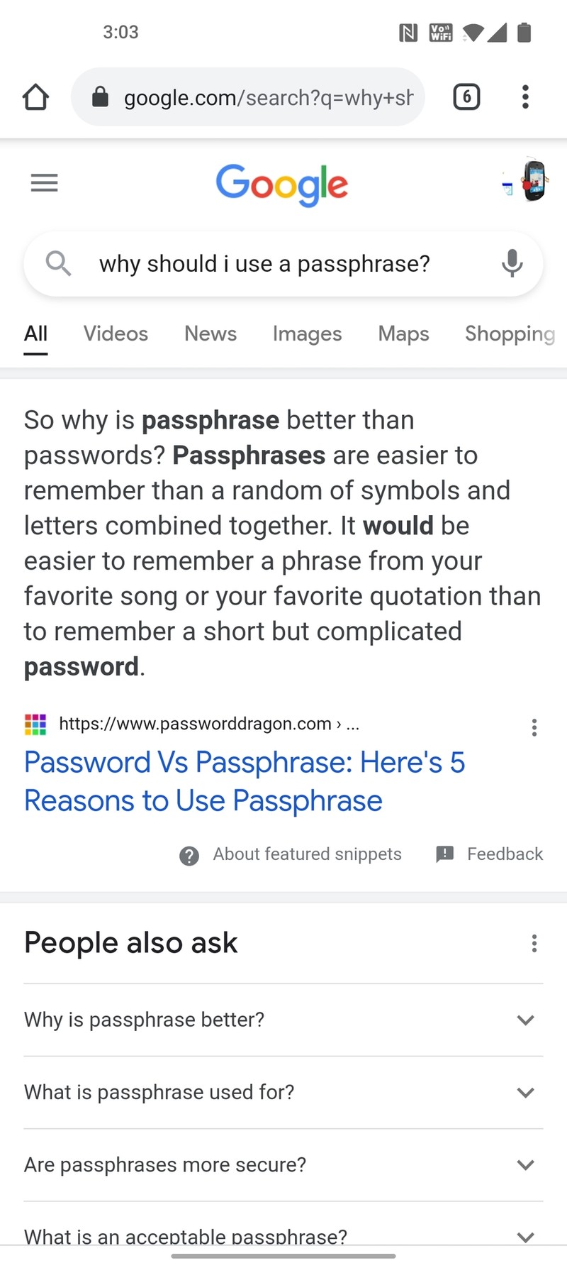 Mobile Chrome Sync Passphrase Ss
