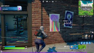 How to interact with Fortnite Rift posters