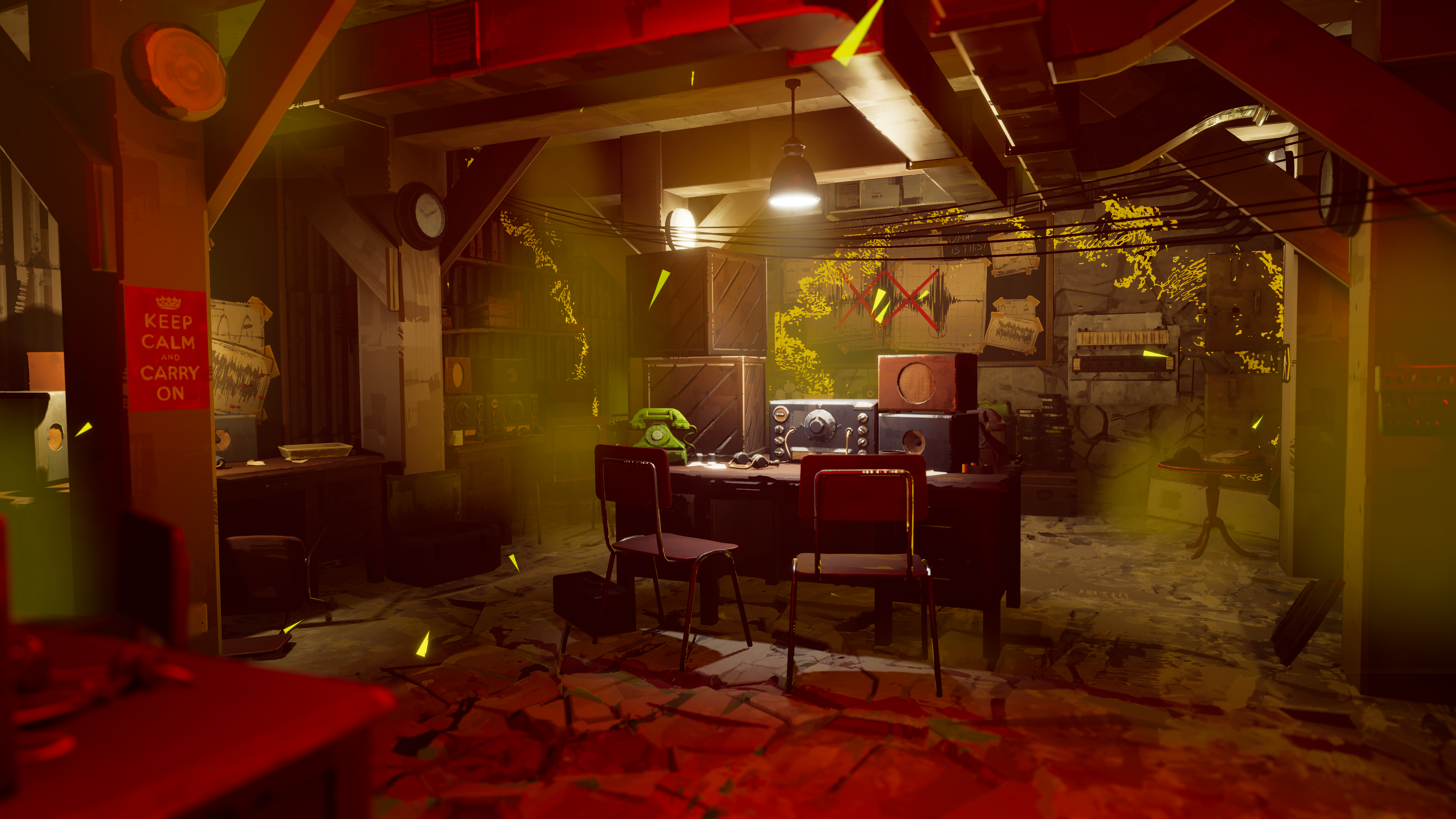Screenshot from the indie game There are No ghosts at the Grand