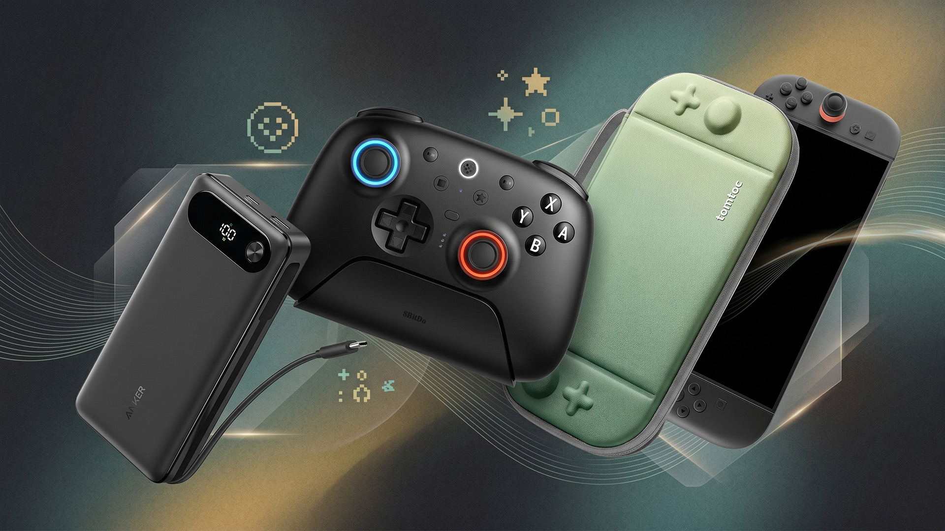 A selection of Switch 2 accessories.