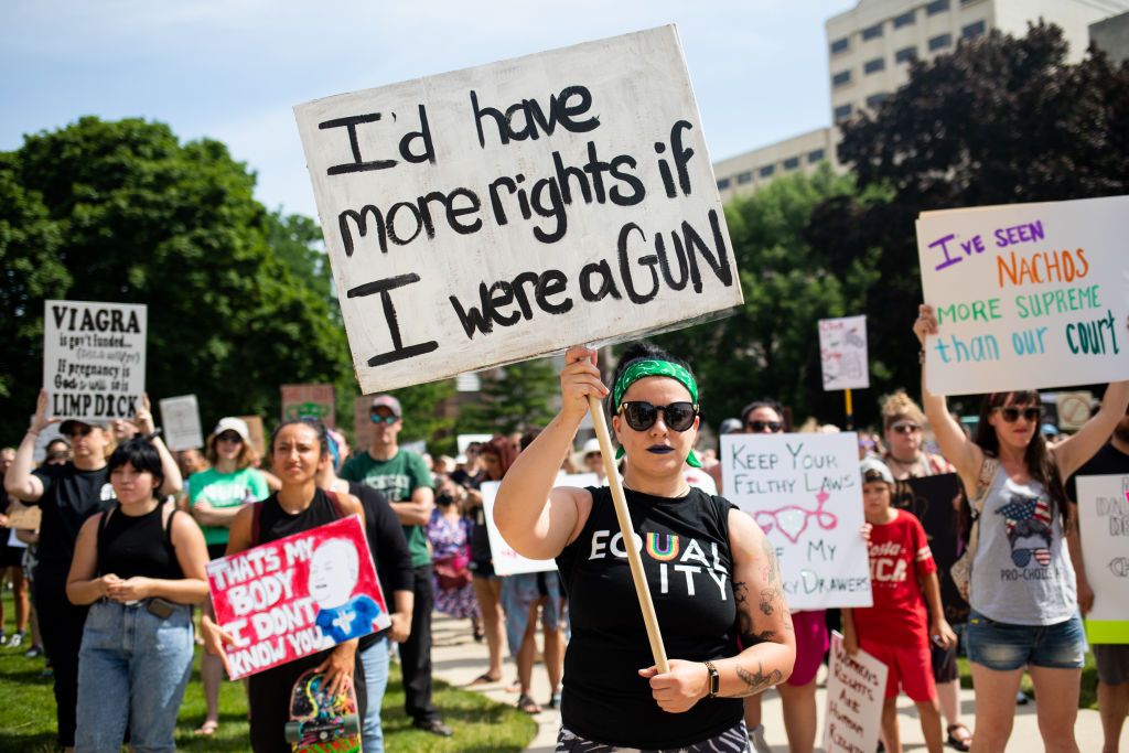 Abortion rights protest in Michigan