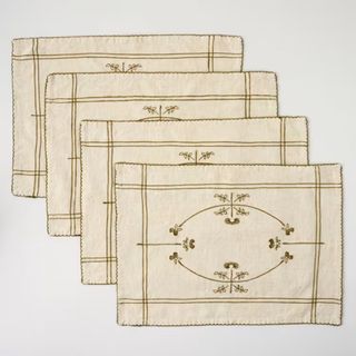 Mabel Embroidered Placemat Set of Four