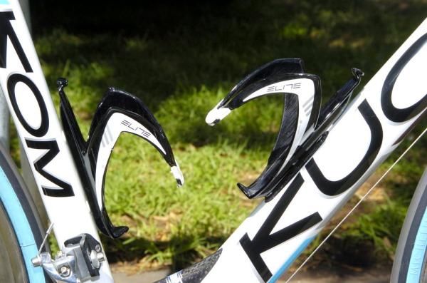 Elite's fibreglass bottle cages are popular in the professional field.