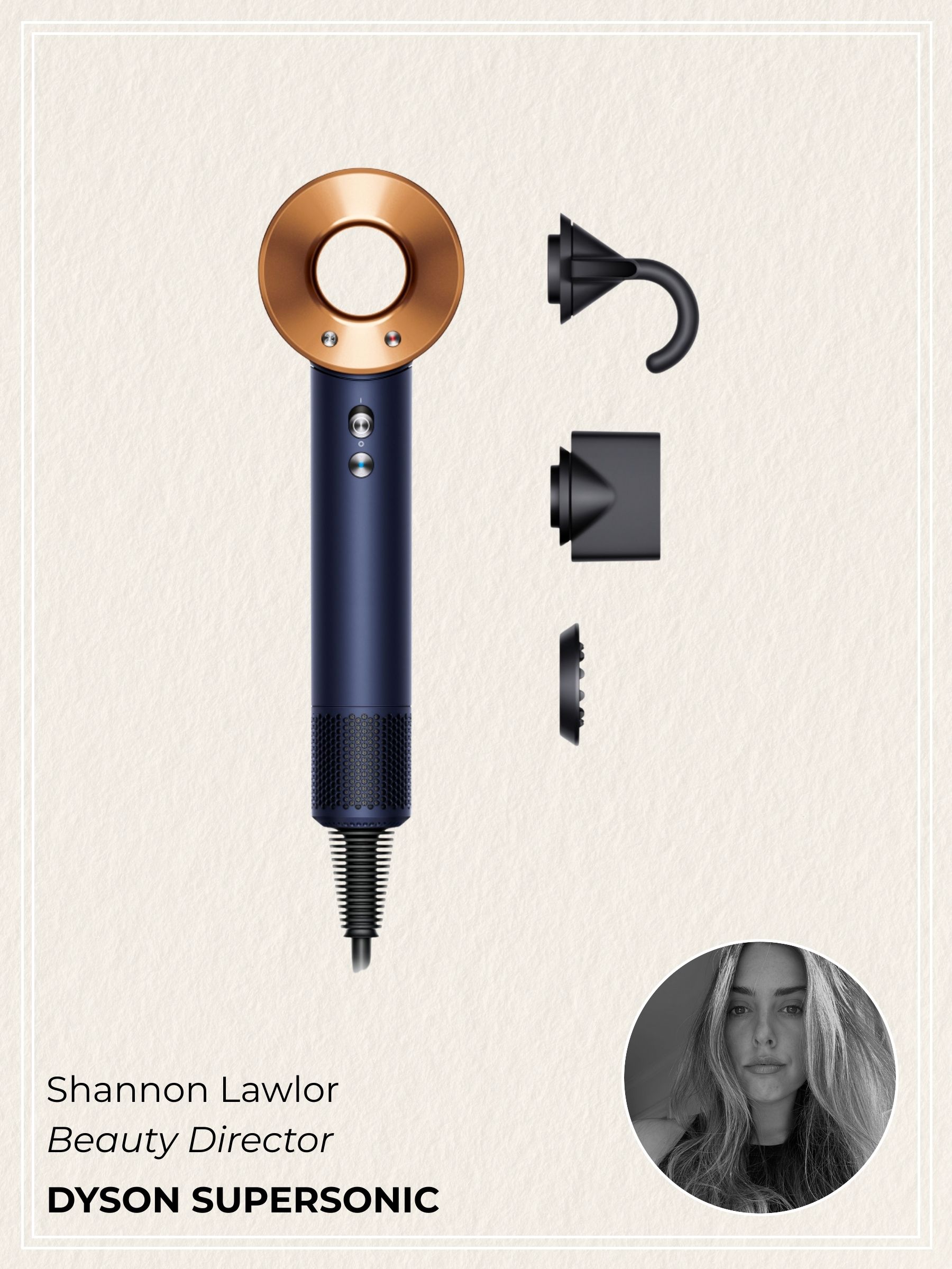 Dyson Supersonic with a selfie of Shannon Lawlor