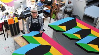 Morag Myerscough in her studio