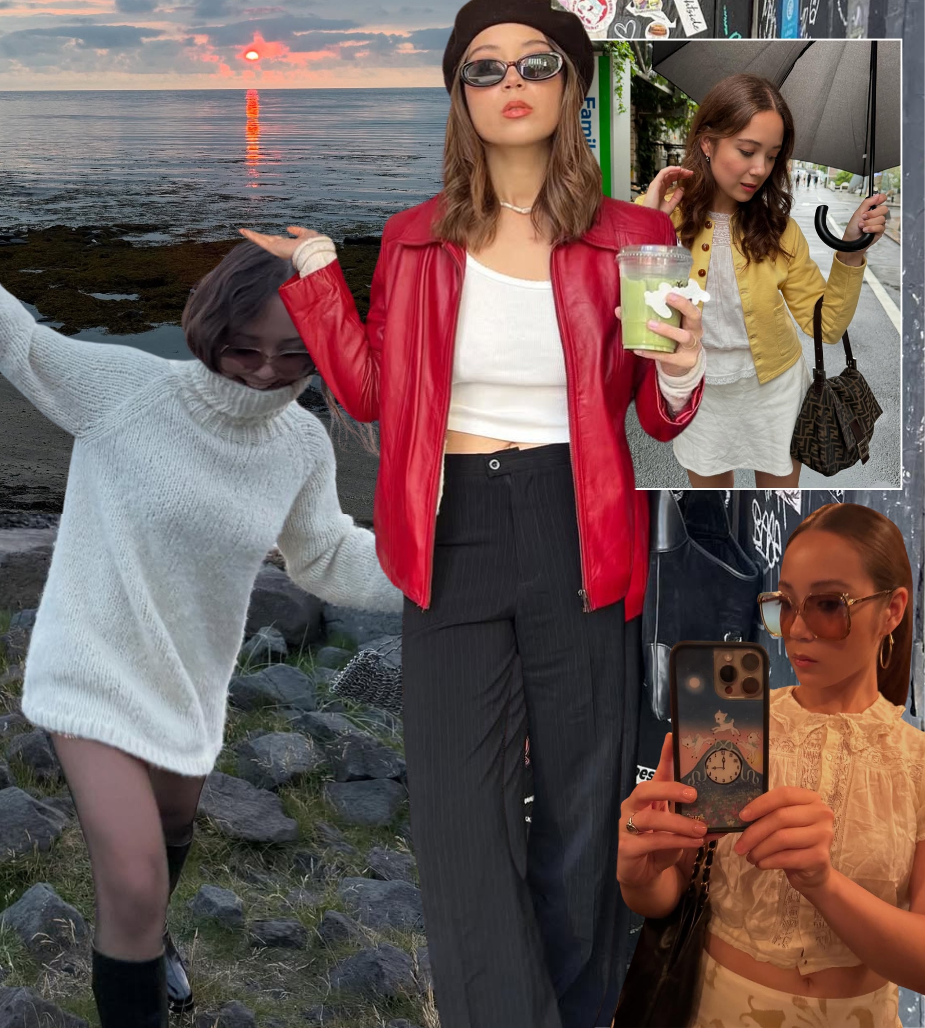 Alexa Chung style inspos olivia dean, loafey, emma chamberlain, mia regan