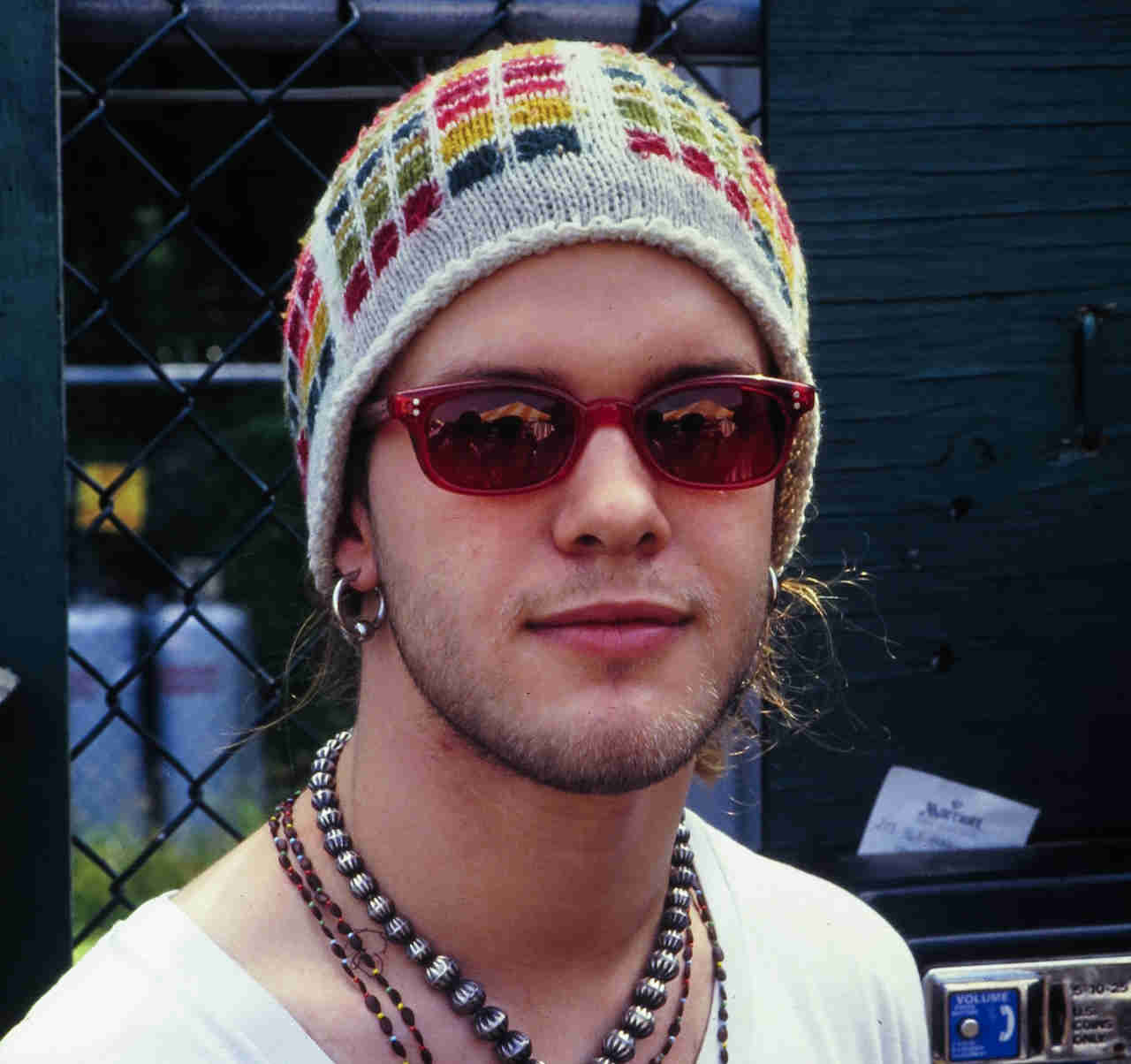 Blind Melon&amp;rsquo;s posing for a photograph in a woolly hat