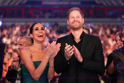Prince Harry and Meghan Markle attend the closing ceremony of the Invictus Games Düsseldorf 2023 at Merkur Spiel-Arena on September 16, 2023