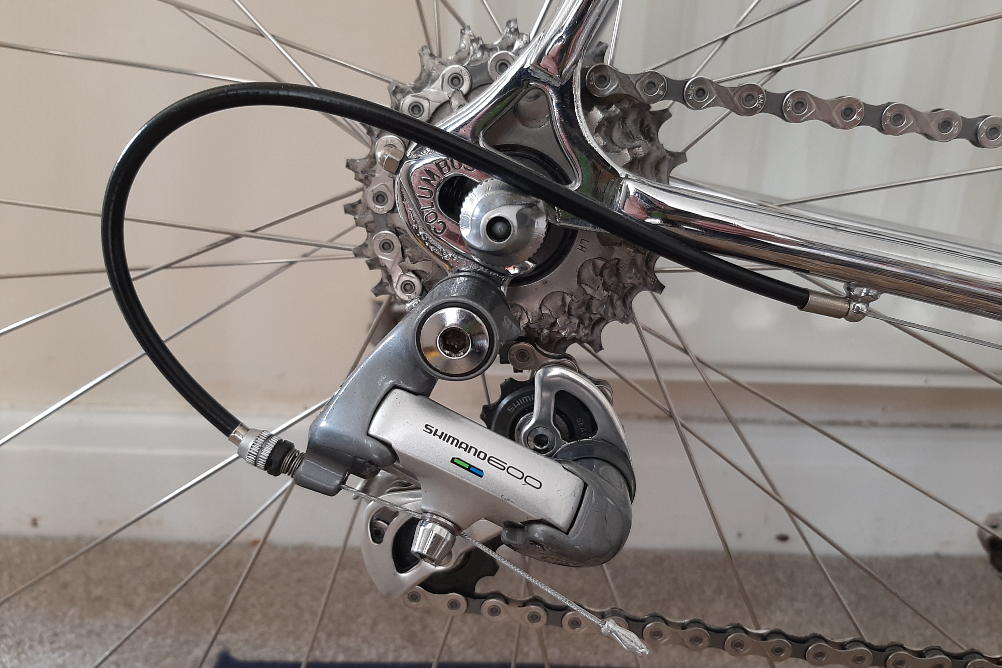A new Shimano 600 rear mech for the Ribble restoration project
