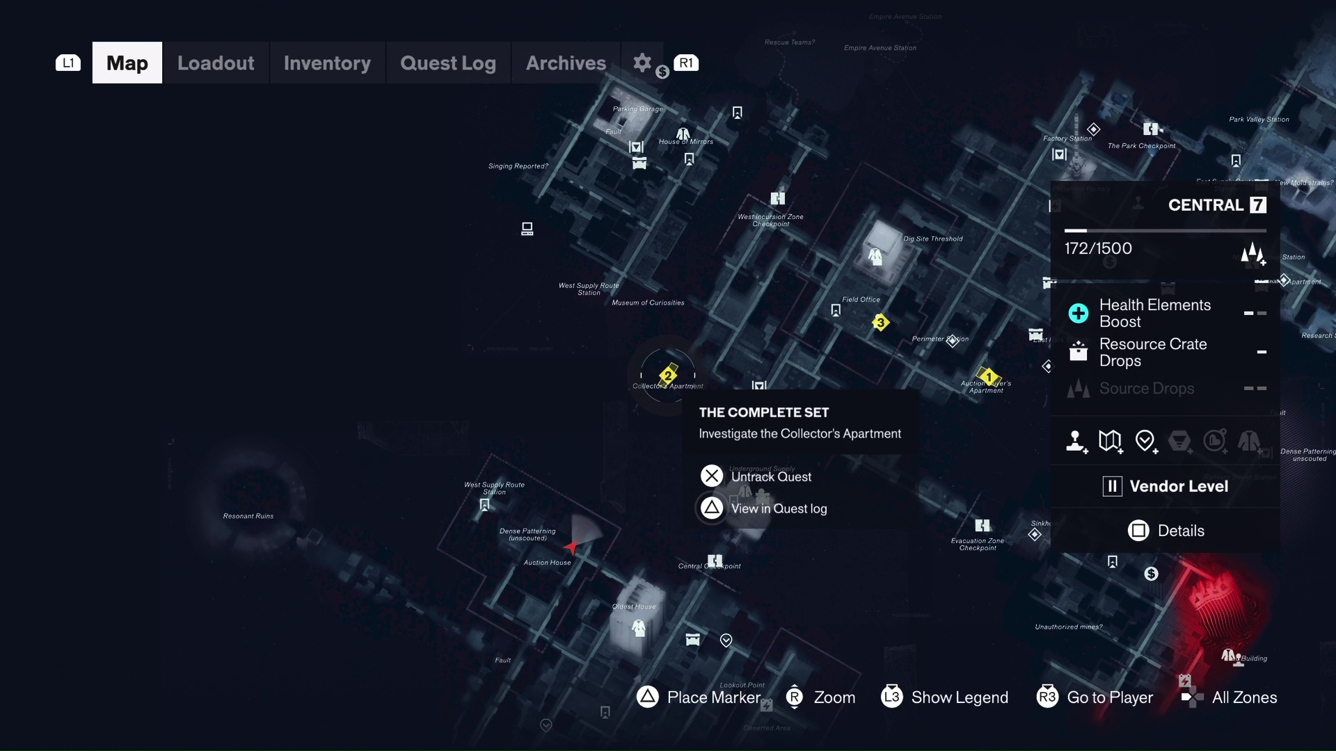 Locations of the speakers in Control Resonant