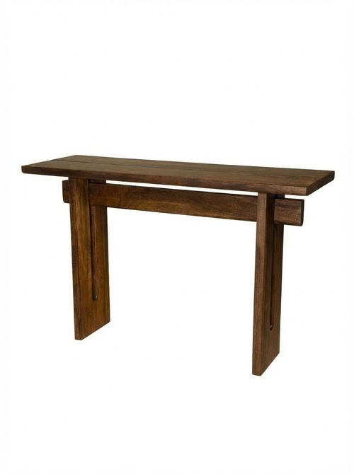 Saori Japandi Acacia Wood Console Table
