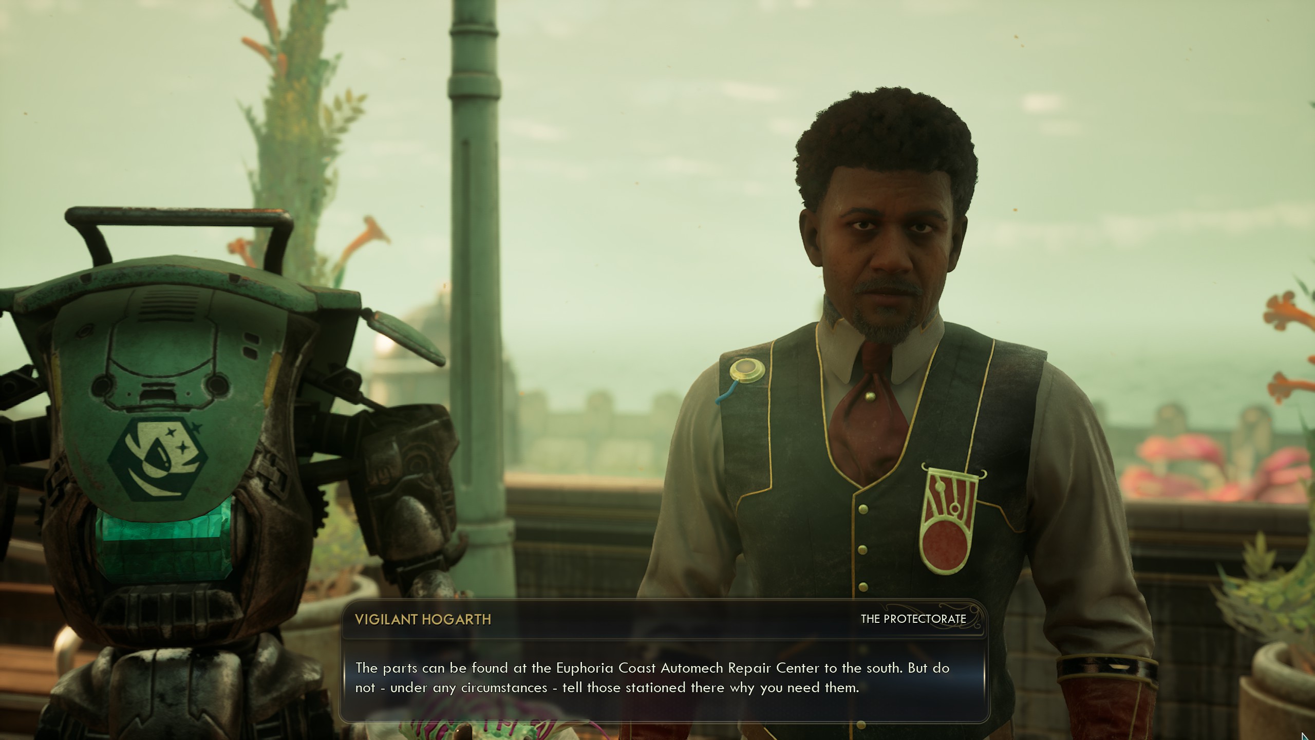 Outer Worlds 2 Fairfield Westport choice - Vigilant Hogarth