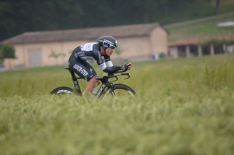 Rigoberto Uran during the stage 12 time trial